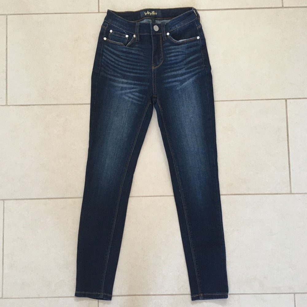 Indigo Rein dark wash jeans 1